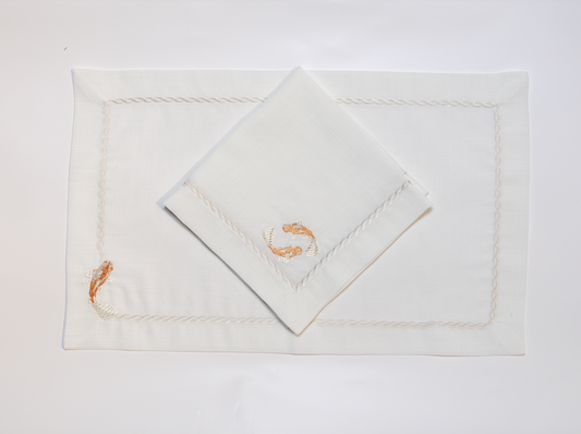Clarette Embroidery Placemat Set
